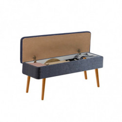 Set mesa comedor extensible y sillas (5 piezas) Vina 1048 4 pino atlántico azul oscuro Practica Hogar