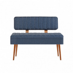 Set mesa comedor extensible y sillas (5 piezas) Vina 1048 4 pino atlántico azul oscuro Practica Hogar