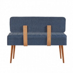Set mesa comedor extensible y sillas (5 piezas) Vina 1048 4 pino atlántico azul oscuro Practica Hogar