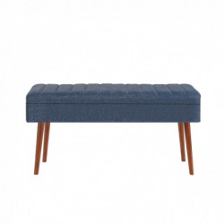 Set mesa comedor extensible y sillas (5 piezas) Vina 1048 4 nogal azul oscuro Practica Hogar