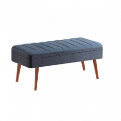 Set mesa comedor extensible y sillas (5 piezas) Vina 1048 4 nogal azul oscuro Practica Hogar