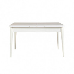 Set mesa comedor extensible y sillas (5 piezas) Vina 1048 4 azul oscuro blanco Practica Hogar