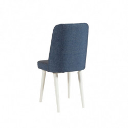 Set mesa comedor extensible y sillas (5 piezas) Vina 1048 4 azul oscuro blanco Practica Hogar