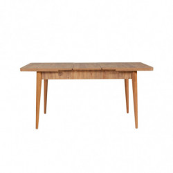 Set mesa comedor extensible y sillas (5 piezas) Vina 1053-4 pino atlántico antracita Practica Hogar