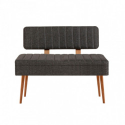 Set mesa comedor extensible y sillas (5 piezas) Vina 1053-4 pino atlántico antracita Practica Hogar
