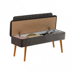 Set mesa comedor extensible y sillas (5 piezas) Vina 1053-4 pino atlántico antracita Practica Hogar
