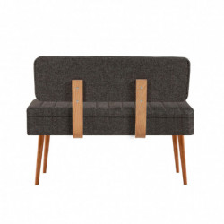 Set mesa comedor extensible y sillas (5 piezas) Vina 1053-4 pino atlántico antracita Practica Hogar