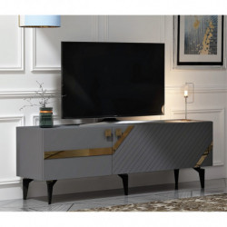 Mueble TV iris Antracita Oro Practica Hogar