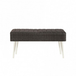 Set mesa comedor extensible y sillas (5 piezas) Vina 1053-4 antracita blanco Practica Hogar