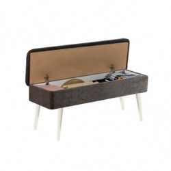 Set mesa comedor extensible y sillas (5 piezas) Vina 1053-4 antracita blanco Practica Hogar