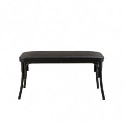 Set mesa comedor extensible y sillas (6 piezas) Oliver negro Practica Hogar
