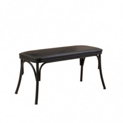 Set mesa comedor extensible y sillas (6 piezas) Oliver negro Practica Hogar