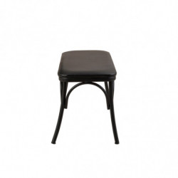 Set mesa comedor extensible y sillas (6 piezas) Oliver negro Practica Hogar