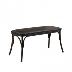 Set mesa comedor extensible y sillas (6 piezas) Oliver negro Practica Hogar