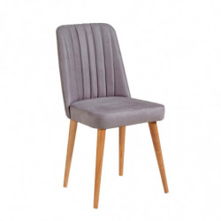 Set mesa comedor extensible y sillas (6 piezas) Santiago Atlantic pino atlántico blanco gris Practica Hogar