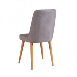 Set mesa comedor extensible y sillas (6 piezas) Santiago Atlantic pino atlántico blanco gris Practica Hogar