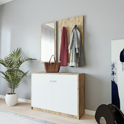 Recibidor Coburg L1318 roble blanco Practica Hogar