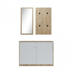 Recibidor Coburg L1318 roble blanco Practica Hogar
