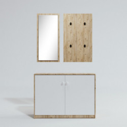 Recibidor Coburg L1318 roble blanco Practica Hogar