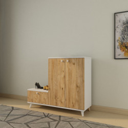 Recibidor Esra-L1308 roble blanco Practica Hogar
