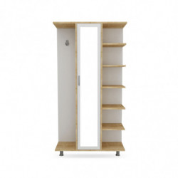 Recibidor Eylül-L1305 roble blanco Practica Hogar