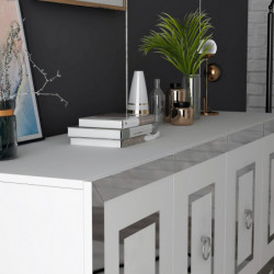 Aparador Karya Blanco Plata Practica Hogar