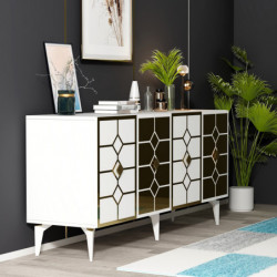 Aparador irmak Blanco Oro Practica Hogar