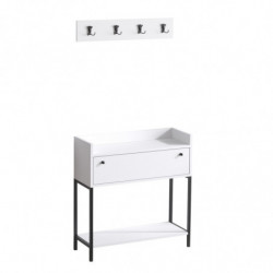 Recibidor Poly blanco negro Practica Hogar