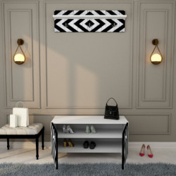 Recibidor Trend-L1313 blanco negro Practica Hogar