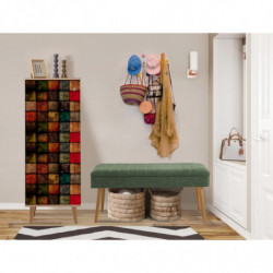 Conjunto de muebles de pasillo Filinta-723-1070 sonomo verde Practica Hogar