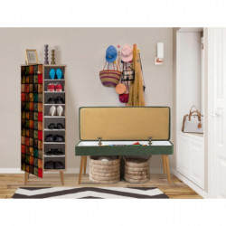 Conjunto de muebles de pasillo Filinta-723-1070 sonomo verde Practica Hogar
