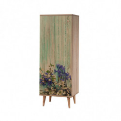 Conjunto de muebles de pasillo Filinta-727-1048 sonomo azul oscuro Practica Hogar