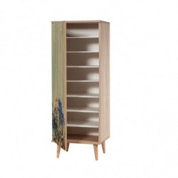Conjunto de muebles de pasillo Filinta-727-1048 sonomo azul oscuro Practica Hogar