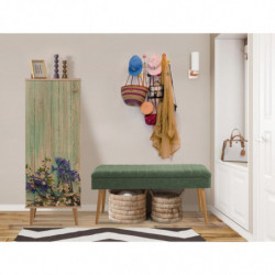 Conjunto de muebles de pasillo Filinta-727-1070 sonomo verde Practica Hogar