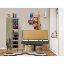 Conjunto de muebles de pasillo Filinta-727-1070 sonomo verde Practica Hogar