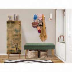Conjunto de muebles de pasillo Filinta-729-1070 sonomo verde Practica Hogar