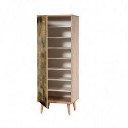 Conjunto de muebles de pasillo Filinta-729-1070 sonomo verde Practica Hogar