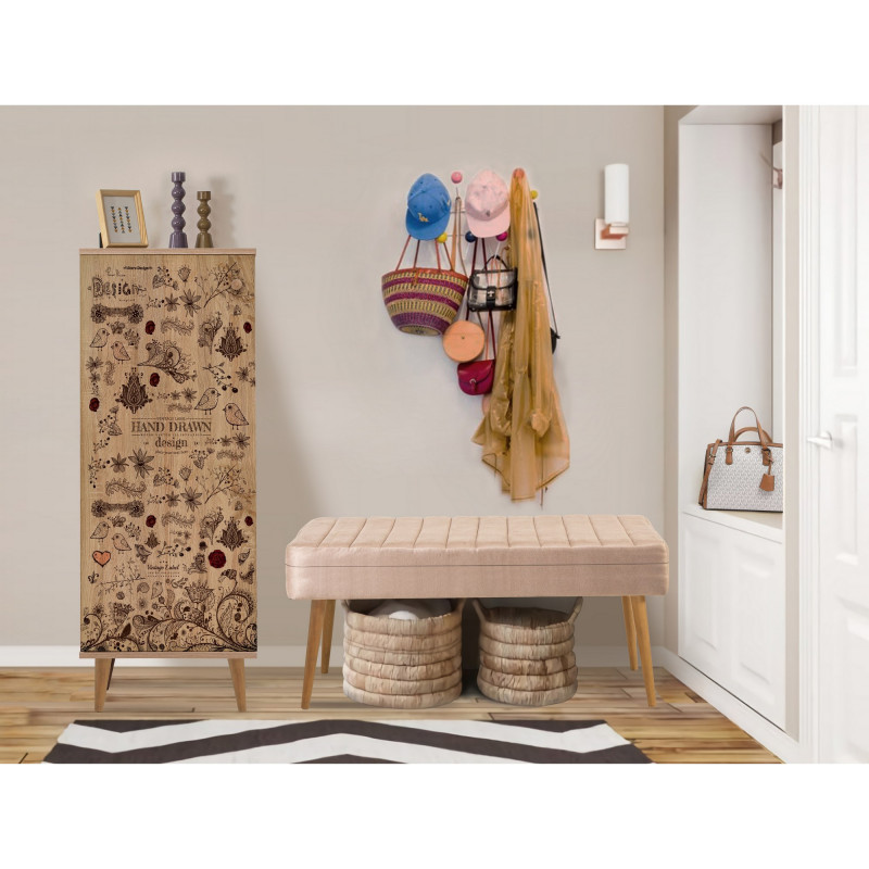 Conjunto de muebles de pasillo Filinta-731-0900 piedra sonomo Practica Hogar Conjunto de muebles de pasillo Filinta-731-0900 piedra sonomo Practica Hogar