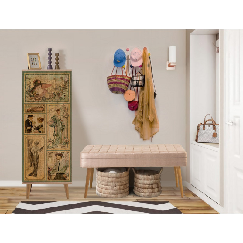 Conjunto de muebles de pasillo Filinta-732 0900 piedra sonomo Practica Hogar Conjunto de muebles de pasillo Filinta-732 0900 piedra sonomo Practica Hogar