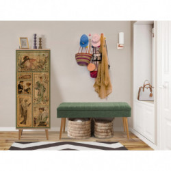 Conjunto de muebles de pasillo Filinta-732 1070 sonomo verde Practica Hogar