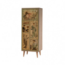 Conjunto de muebles de pasillo Filinta-732 1070 sonomo verde Practica Hogar