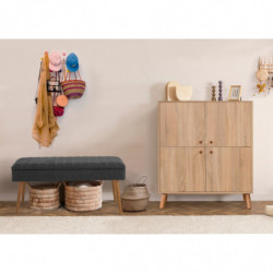 Conjunto de muebles de pasillo Multilux-200 1053 sonoma antracita Practica Hogar