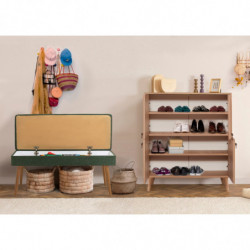 Conjunto de muebles de pasillo Multilux-726-1070 sonomo verde Practica Hogar