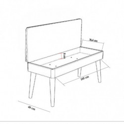 Conjunto de muebles de pasillo Multilux-726-1070 sonomo verde Practica Hogar