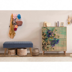 Conjunto de muebles de pasillo Multilux-727-1048 sonomo azul oscuro Practica Hogar