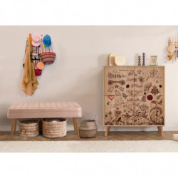 Conjunto de muebles de pasillo Multilux-731-0900 piedra sonomo Practica Hogar