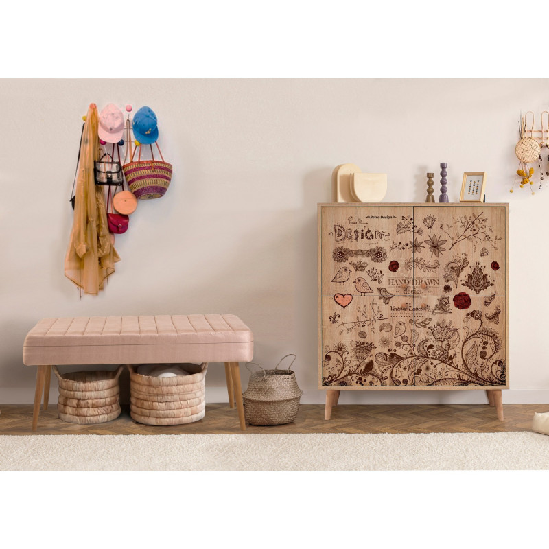 Conjunto de muebles de pasillo Multilux-731-0900 piedra sonomo Practica Hogar Conjunto de muebles de pasillo Multilux-731-0900 piedra sonomo Practica Hogar