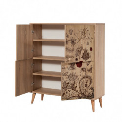 Conjunto de muebles de pasillo Multilux-731-0900 piedra sonomo Practica Hogar