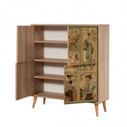 Conjunto de muebles de pasillo Multilux-732 0900 piedra sonomo Practica Hogar
