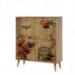 Conjunto de muebles de pasillo Multilux-734-0900 piedra sonomo Practica Hogar